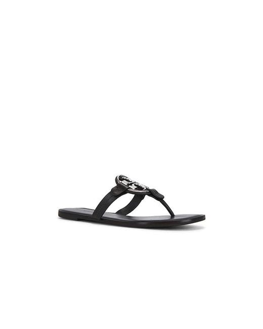 Tory Burch Black Metal Milller Sandal