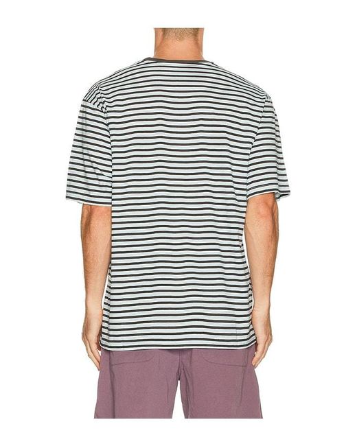 KAPPY DESIGN Blue Stripe Half Tee for men