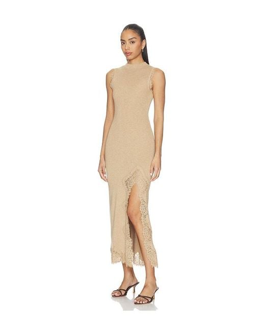 L'academie Natural 'Academie Votella Lace Midi Dress
