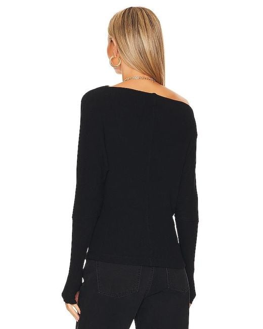 Enza Costa Black Slouch Top