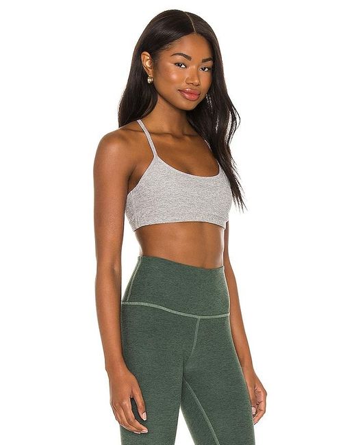 Beyond Yoga Green Spacedye Slim Racerback Bra