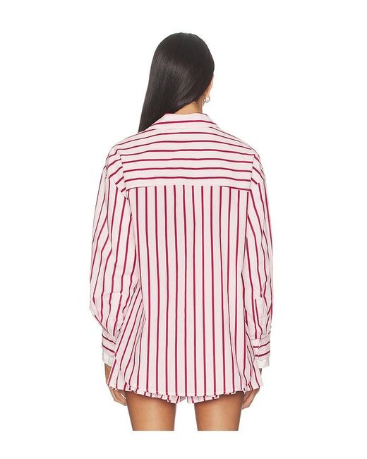 Line & Dot Red Vivee Shirts