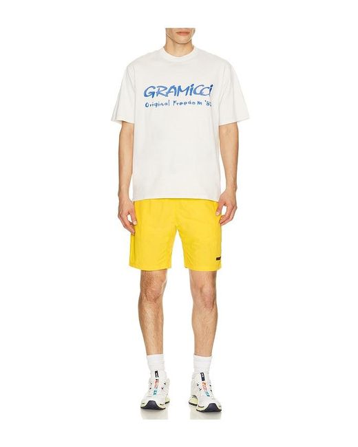 Gramicci Yellow Nylon Packable G-Short for men