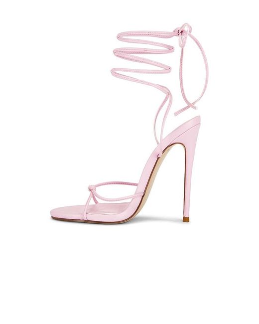 Femme LA White Athens Lace Up Heels