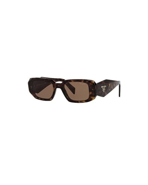 Prada Brown Scultoreo Narrow Sunglasses