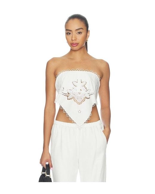 Monse White Table Cloth Top