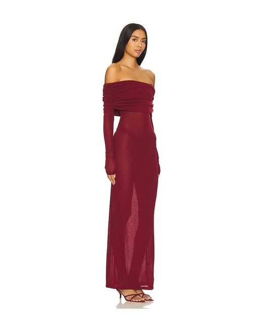 superdown Red Chantal Sheer Gown