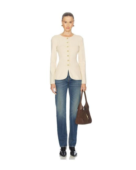 L'academie Natural Bronte Button Cardigan