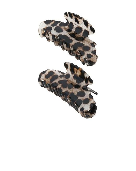 Loeffler Randall Black Loeffler Yuri Scallop Acetate Clip Set