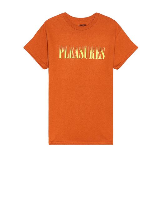 メンズ Pleasures Tシャツ Orange