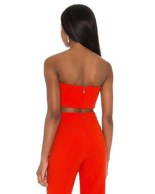 Nbd Red Topaz Bandeau Top