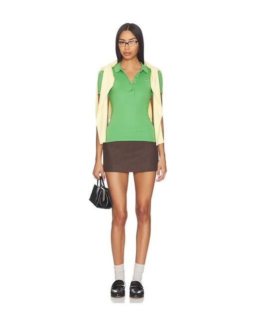Lacoste Green Slim Fit Cotes Polo