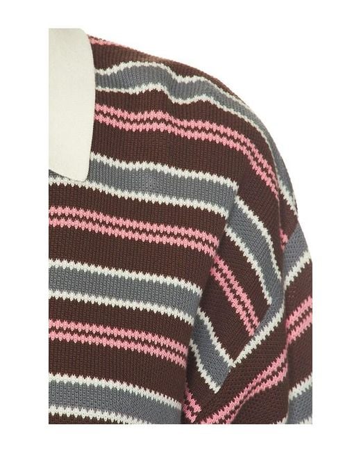 The Upside Red Wonder Knit Polo Top