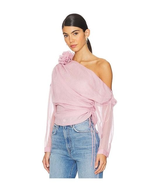 Lovers + Friends Pink Asha Top