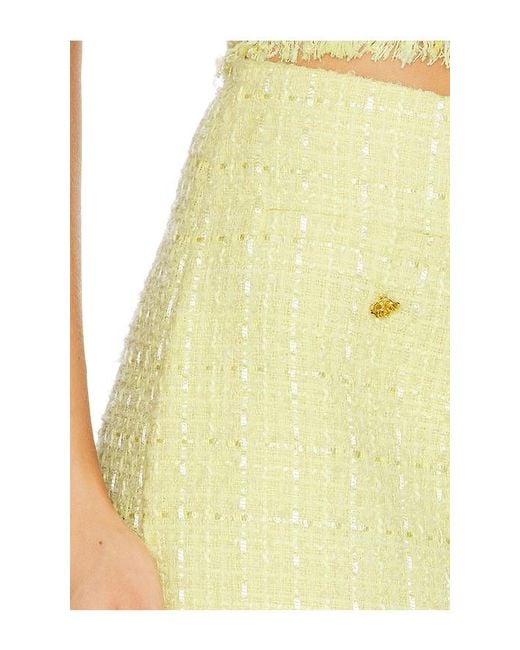 Alice + Olivia Yellow Mace Mni Skort