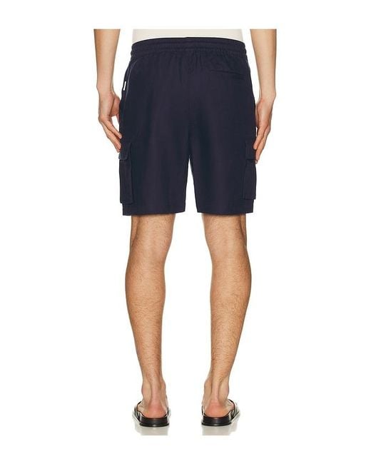 Onia Blue Air Linen Pull-On Cargo Short for men