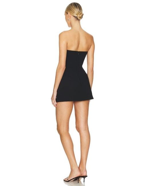 Amanda Uprichard Black X Revolve Strapless Bethany Romper