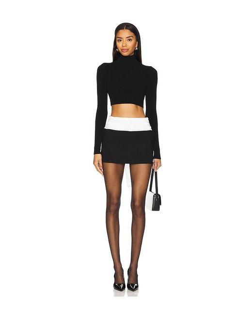Camila Coelho Black Aja Mini Skirt