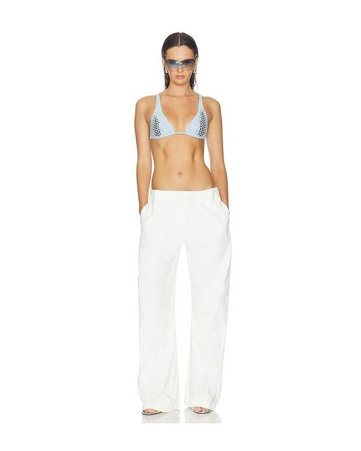 HAELO White Pull On Twist Pant
