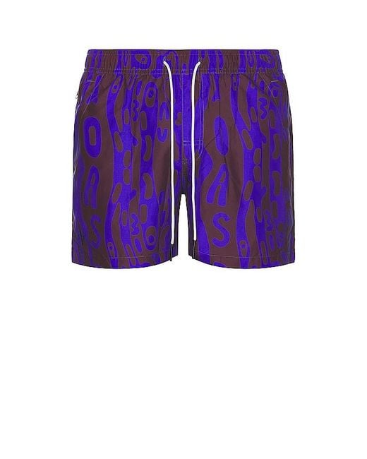 Oas Purple Thenards Jiggle Swim Shorts for men