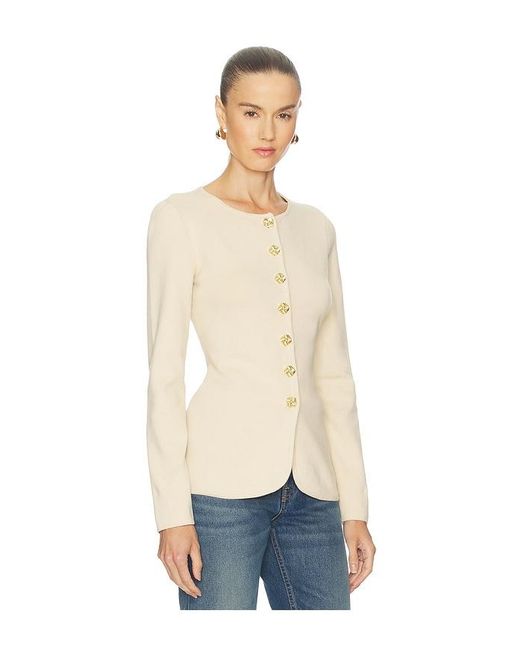 L'academie Natural Bronte Button Cardigan
