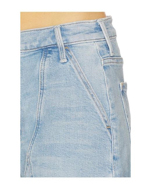 Mother Blue The Chisel Sneak Jeans
