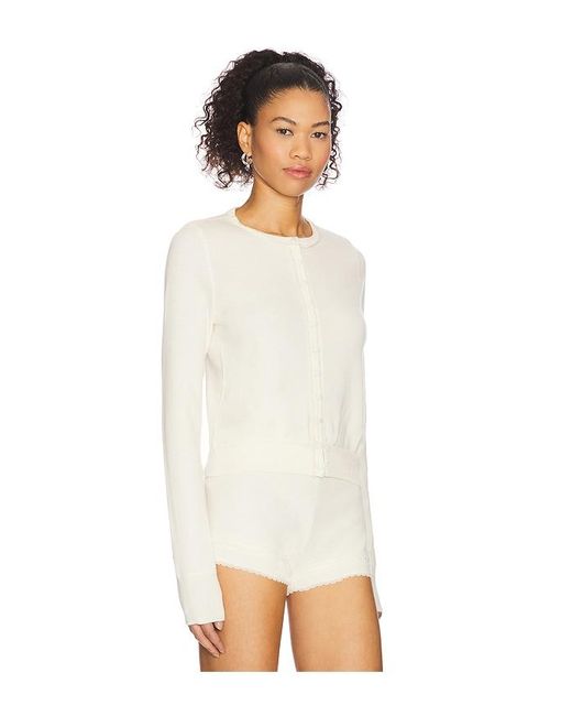 With Jean White Poppy Top