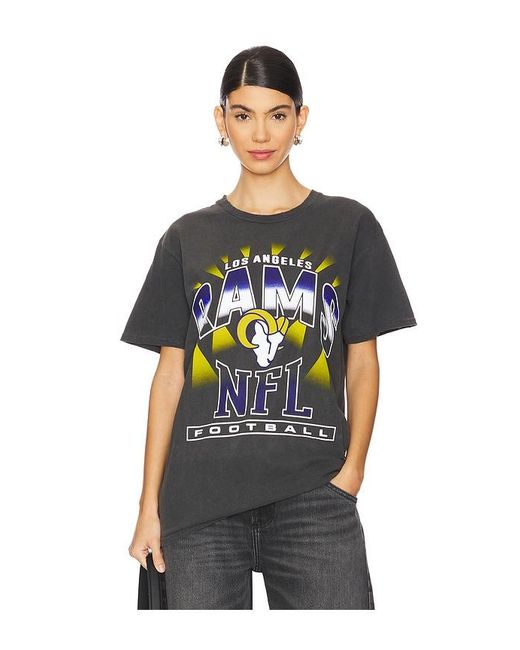 Junk Food Black Rams Chrome Vintage Tee