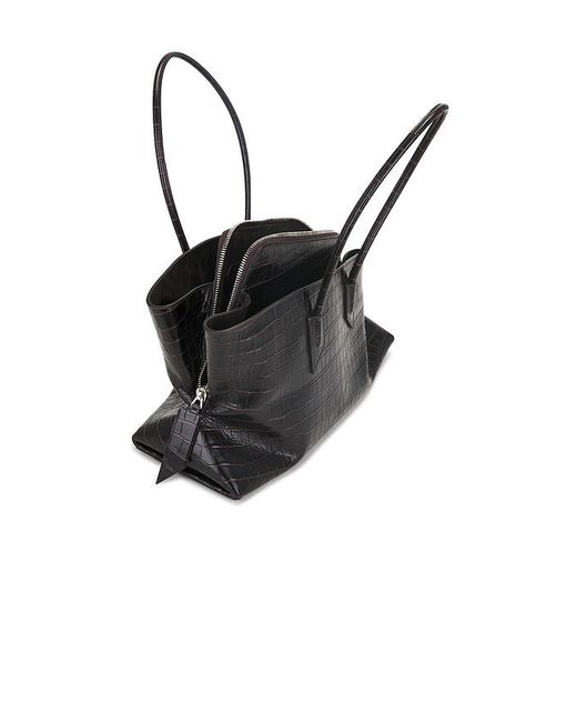 The Attico Black La Passeggiata Top Handle Bag