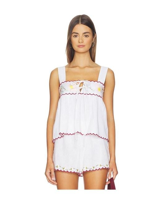 Ciao Lucia White Ander Top