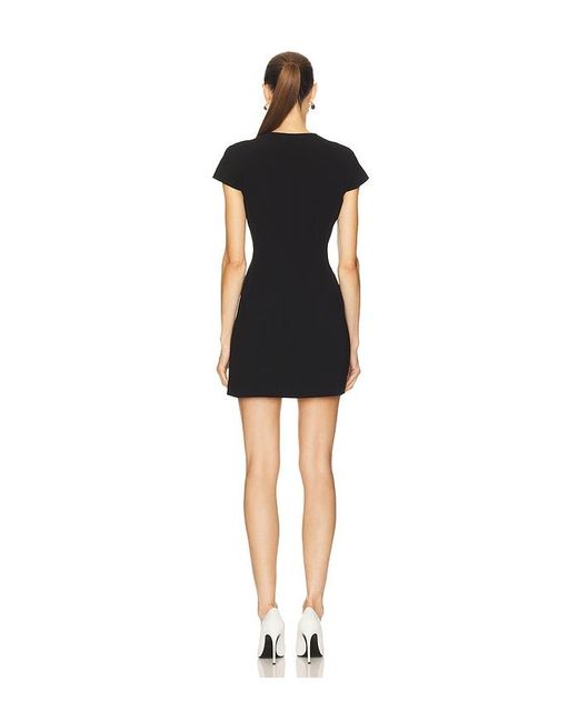 Theory Black Tailor Zip Mini Dress
