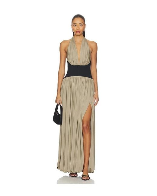 L'academie White Reba Midi Dress