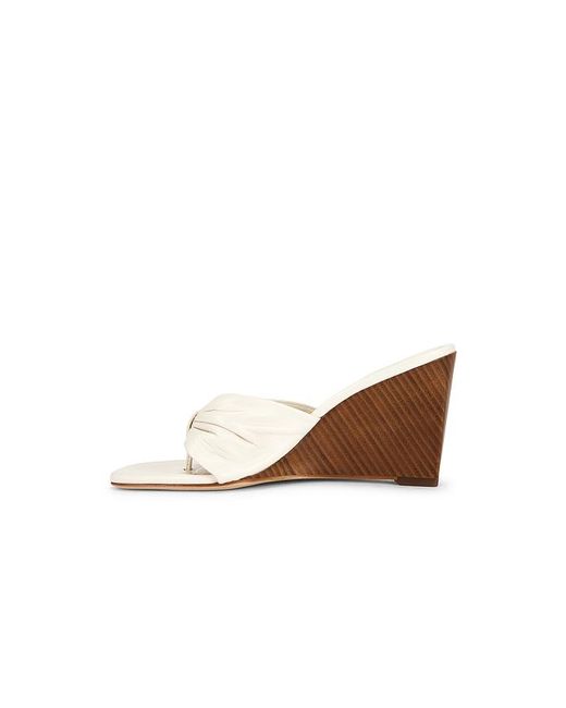 Veronica Beard White Tullia Wedge Sandal