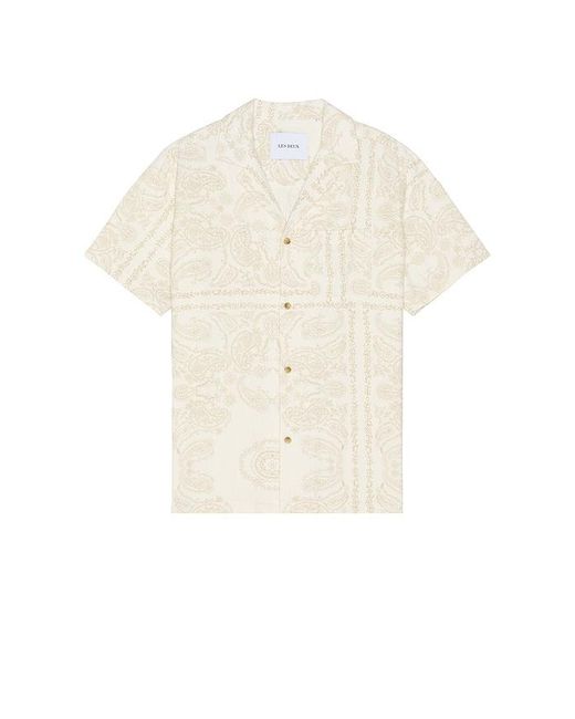 Les Deux White Lesley Paisley Shirt for men