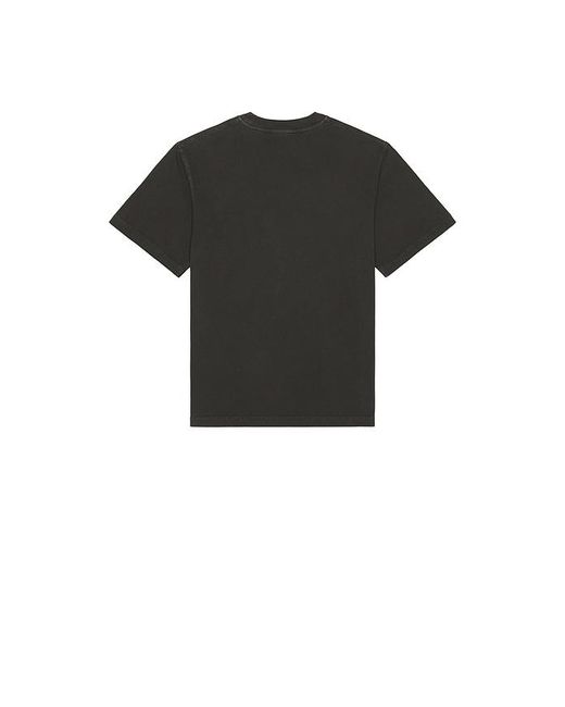 Agolde Black Asha Mock Neck Tee for men