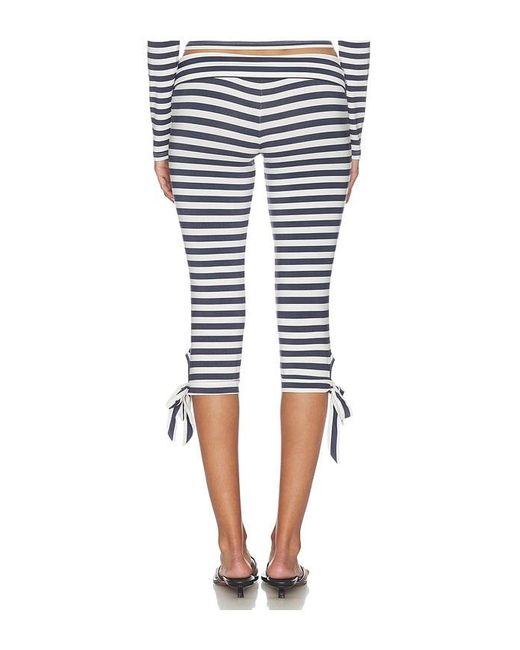 Caroline Constas Blue Bailey Capri Pants