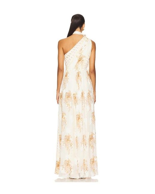 Ulla Johnson Natural Angelique Draped Scarf Gown