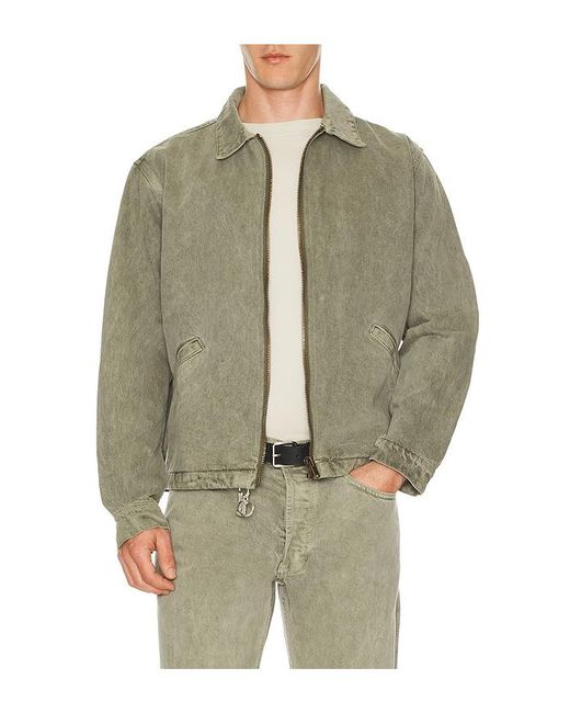 Asher Green Zed Zip Cotton Twill Jacket for men
