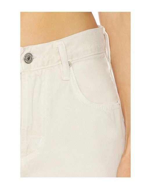 Citizens of Humanity White Lindz Low Rise Easy Straight Jeans