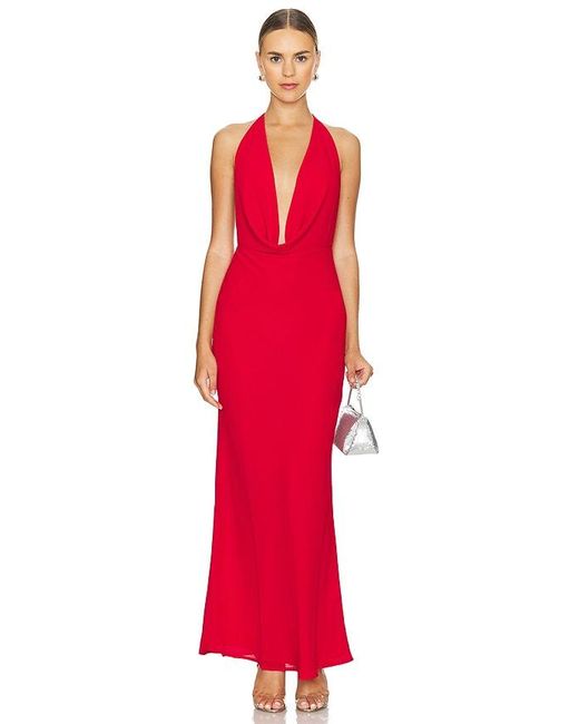 Runaway the Label Red Lexie Maxi Dress