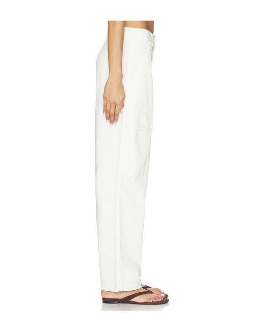 Sanctuary White Boyfriend Utility Pant