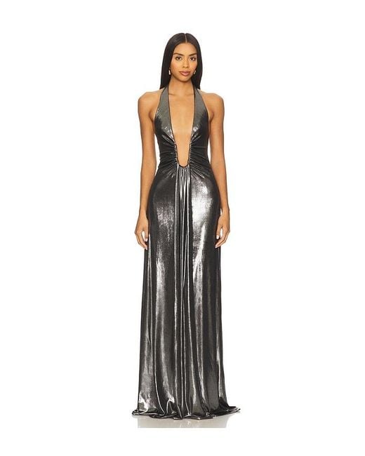 Misha White The Jennifer Foil Jersey Dress