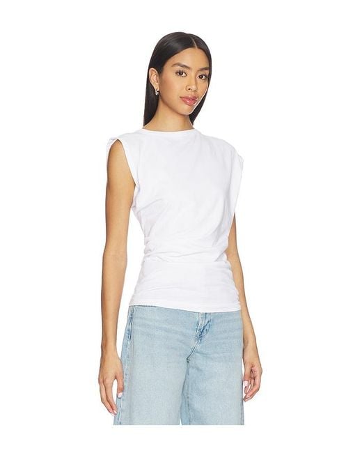 Agolde White Beth Tee Shirt