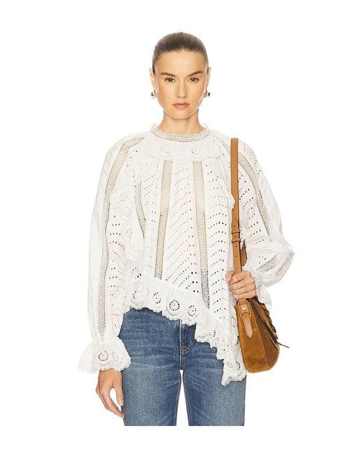 Ulla Johnson White Marcella Blouse