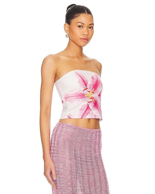 Tyler McGillivary Pink Lily Tube Top