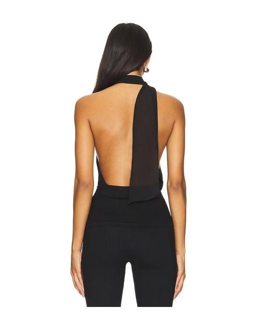 MAJORELLE Black Kelly Halter Top