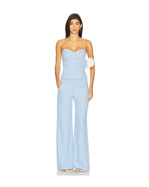 Amanda Uprichard Blue X Revolve Soho Top