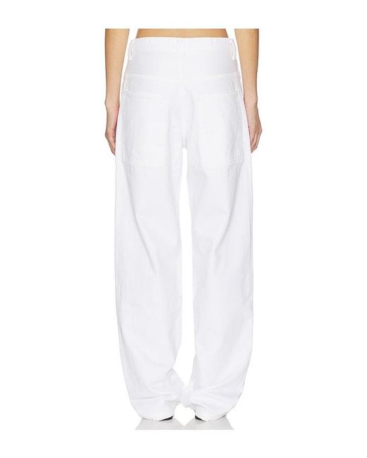Agolde White Laria Pieced Jean