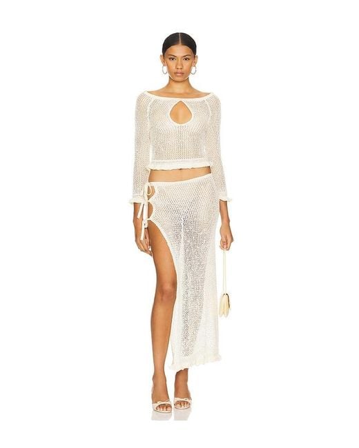 LOBA Natural Alexius Sequin Top