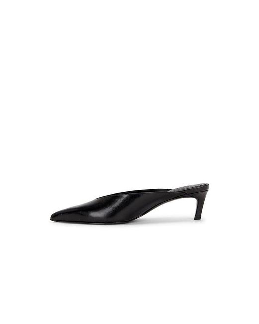 SCHUTZ SHOES Black Loren Mid Mule Pump